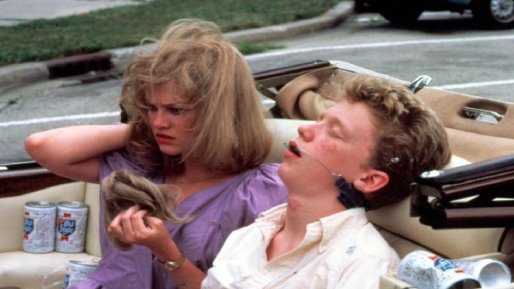 Anthony Michael Hall and Haviland Morris in "Sixteen Candles"