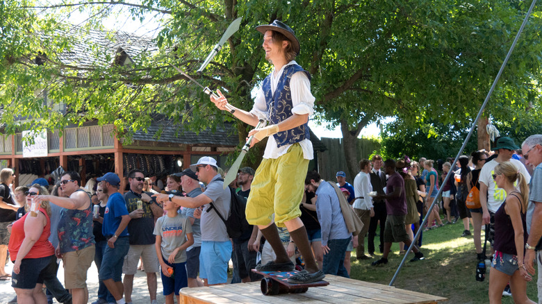 Juggler knives Renaissance fair