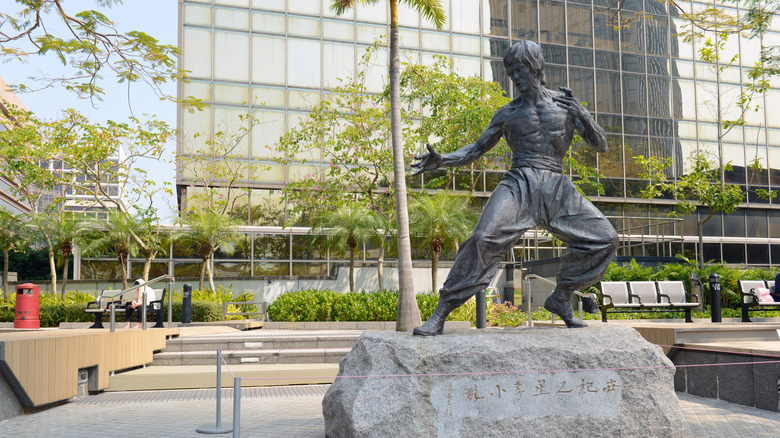 Bruce Lee statue in Kowloon, the neighborhood where he died