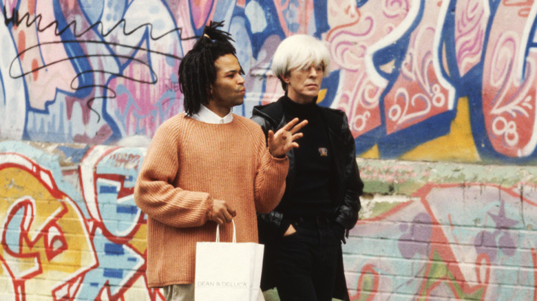 david bowie and jeffrey wright as andy warhol and jean michel basquiat in basquiat