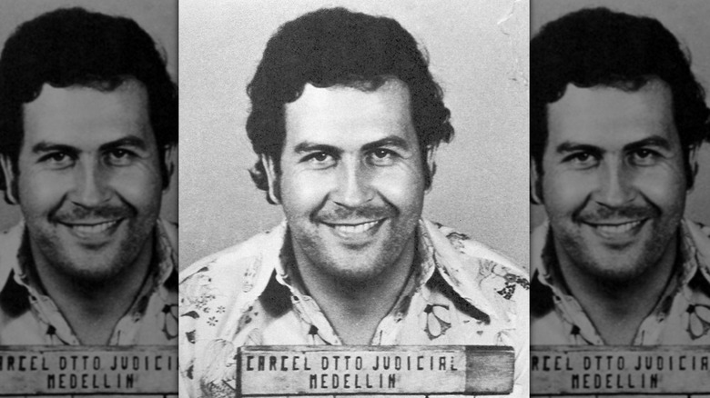 Pablo Escobar smiling mugshot