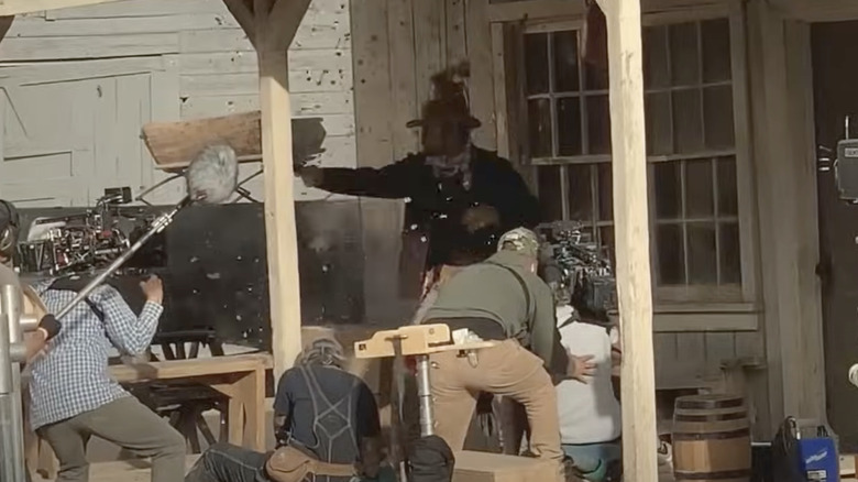 actor firing gun on set of rust from last take documentary