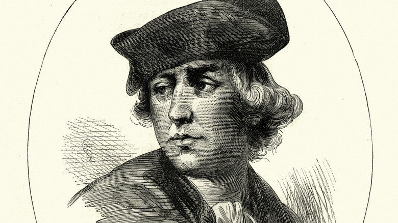 Vintage engraving of Charles Lee