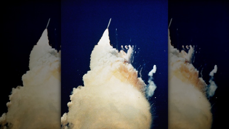 challenger shuttle exploding