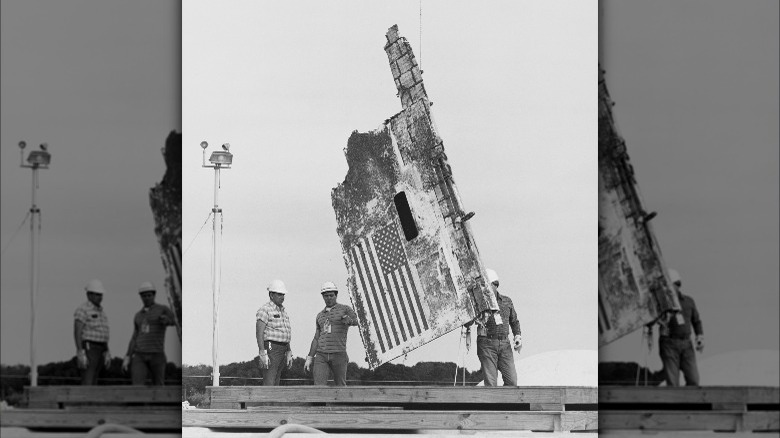 challenger shuttle piece recovered