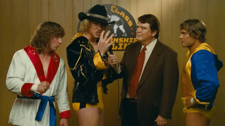 Von Erich brothers costumed interview The Iron Claw scene