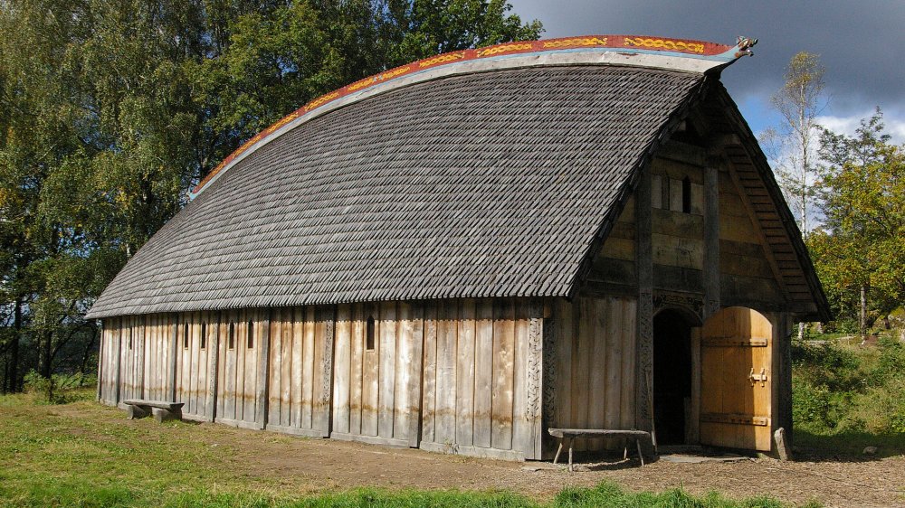 Reconstructed Viking house in Ale, Sweden