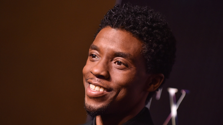 Chadwick Boseman smiling