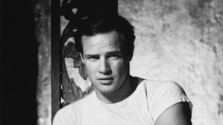 Marlon Brando in white t-shirt