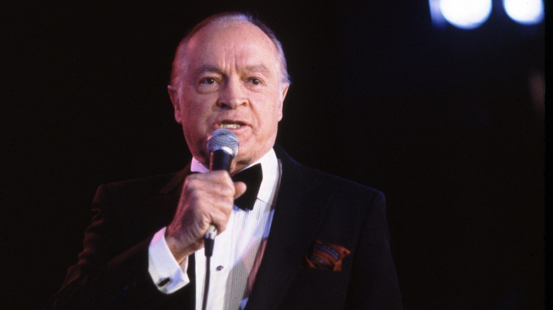 Bob Hope performing in tuxedo