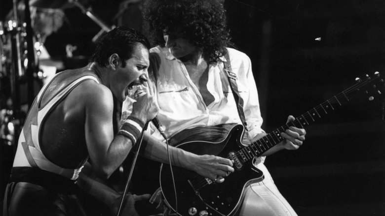 Freddie Mercury and Brian May