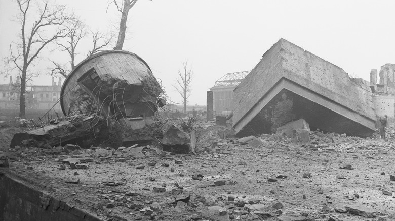 Ruins ourside Führerbunker