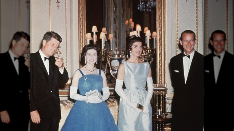 jfk and jackie kennedy visiting royal family