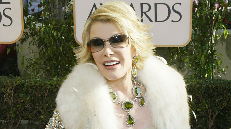 Joan Rivers wearing sunglasses