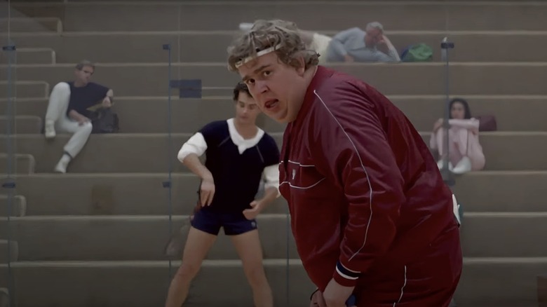 John Candy in racquetball scene from Splash