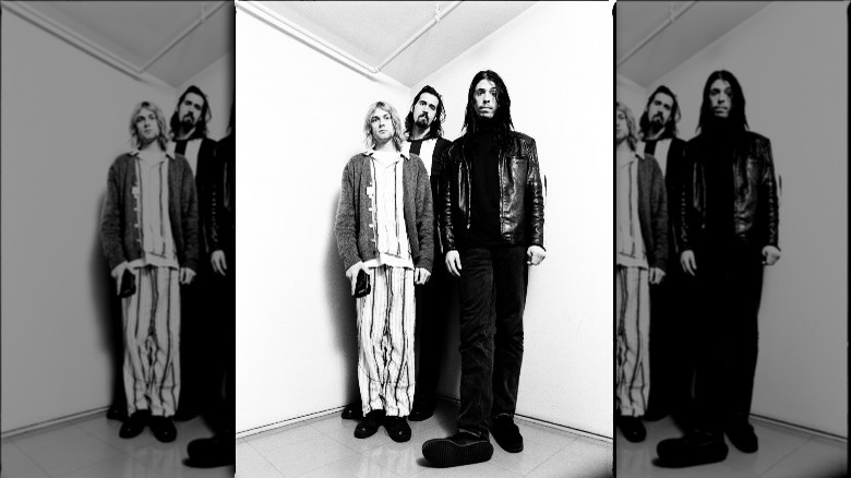 Nirvana standing in a corner