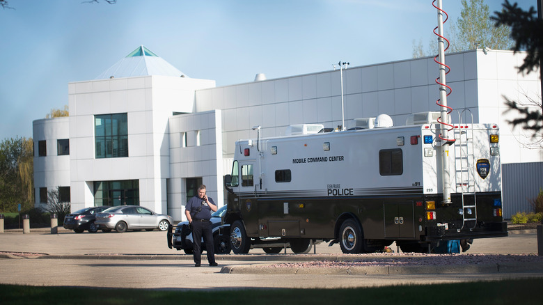 police outside Paisley Park