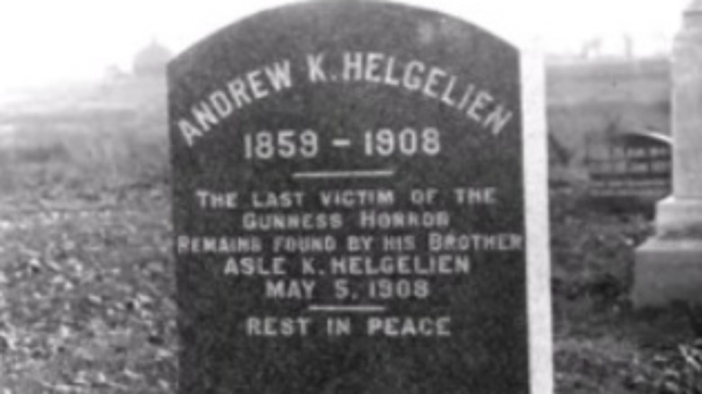 Andrew Helgelien's gravestone