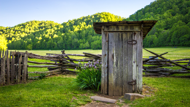 outhouse in Great Smoky Mountains National Park