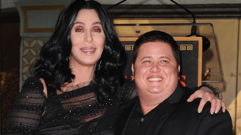 Cher and Chaz Bono