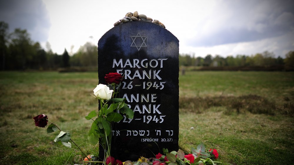 Anne Frank's gravestone