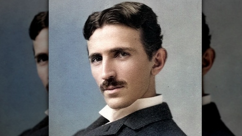 Nikola Tesla in color 