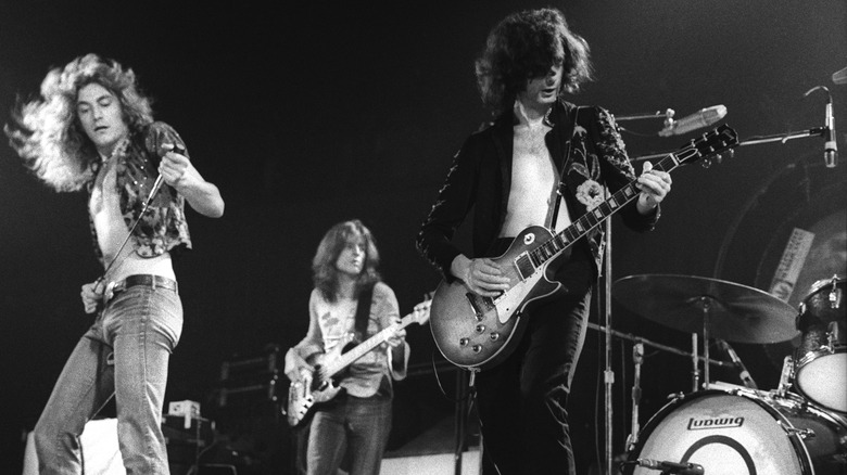 Led Zeppelin performing