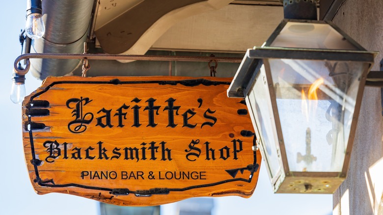 Lafitte's blacksmith shop sign