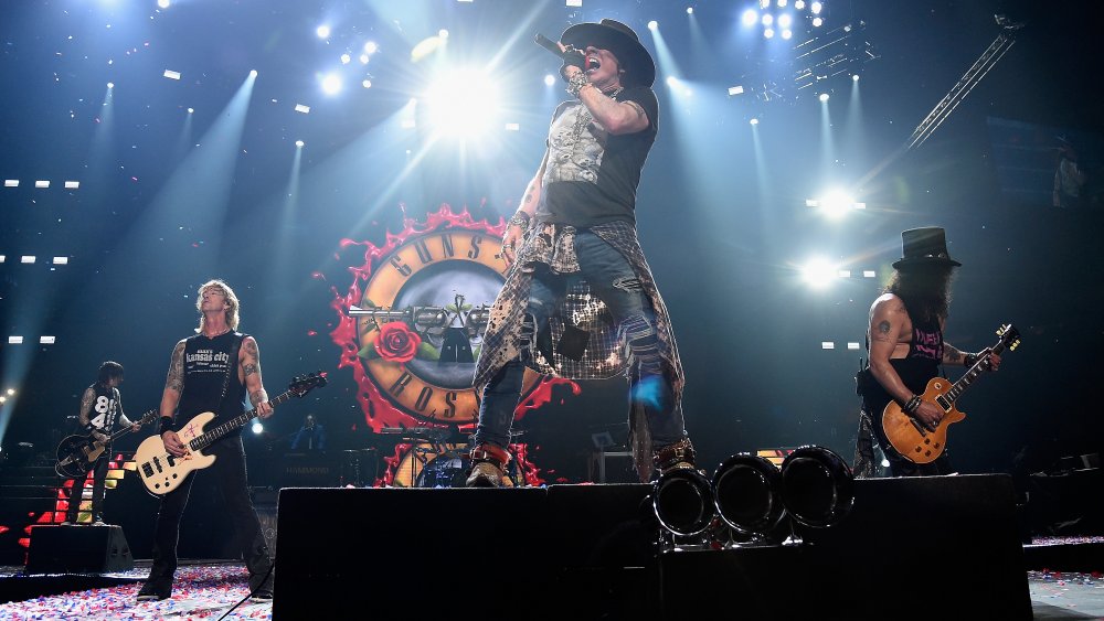 Guns N' Roses performs during the reunion tour in 2017
