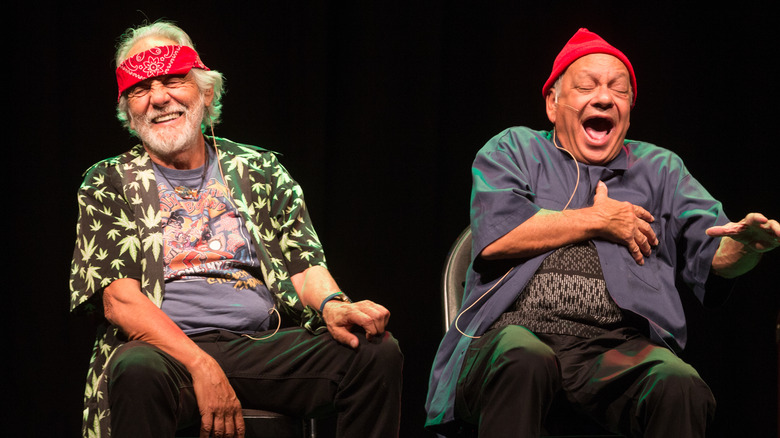 Cheech and Chong on stage