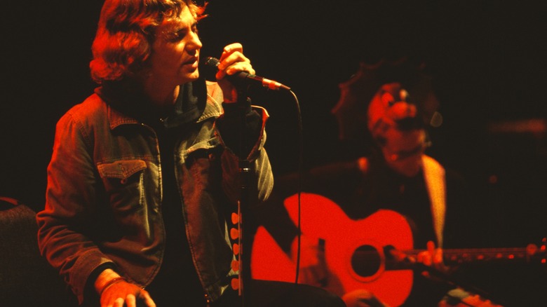 eddie vedder performing on stage