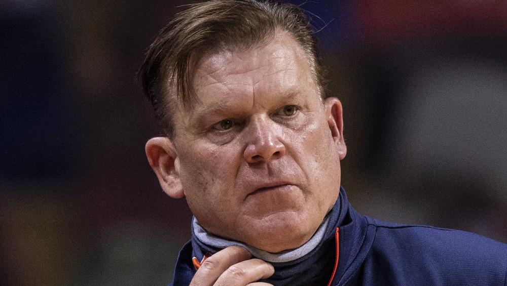 Brad Underwood staring