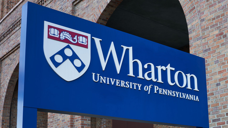 wharton school sign san francisco