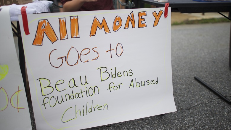 Beau Biden Foundation sign