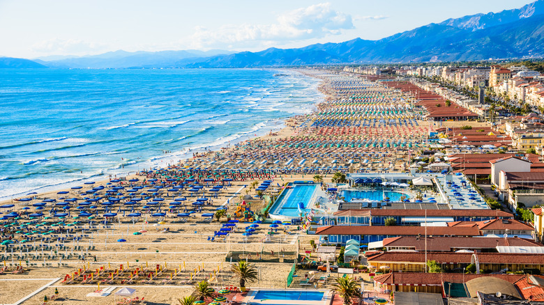 the view of Forte dei Marmi 