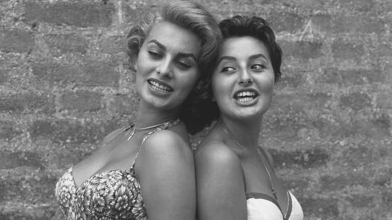 sophia loren and her sister, maria in the 1950s