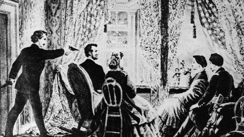 Illustration of Lincoln's assassination