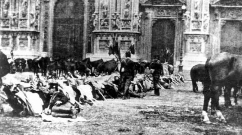 Italian troops before Bava Beccaris massacre