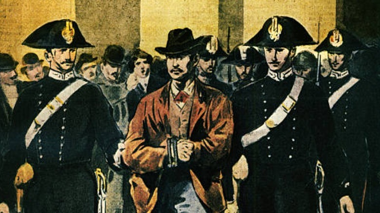 Gaetano Bresci at his trial