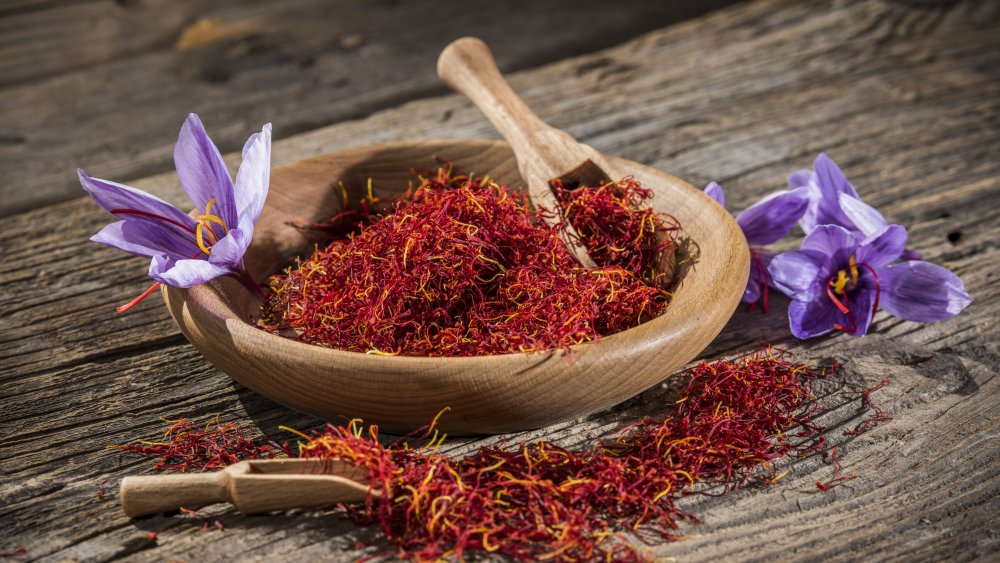 Saffron crocus produce saffron