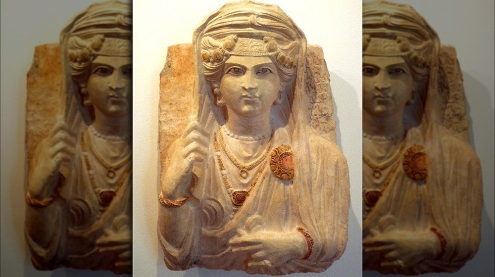 Funerary relief of a Roman woman