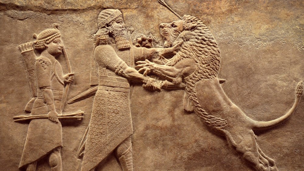 A piece of Sumerian artwork.