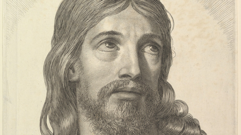 engraving of jesus