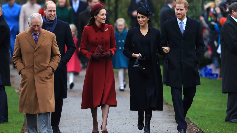 Royal Family arriving for church