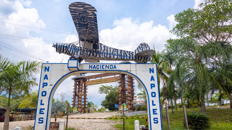 Entrance to Escobar's mansion  