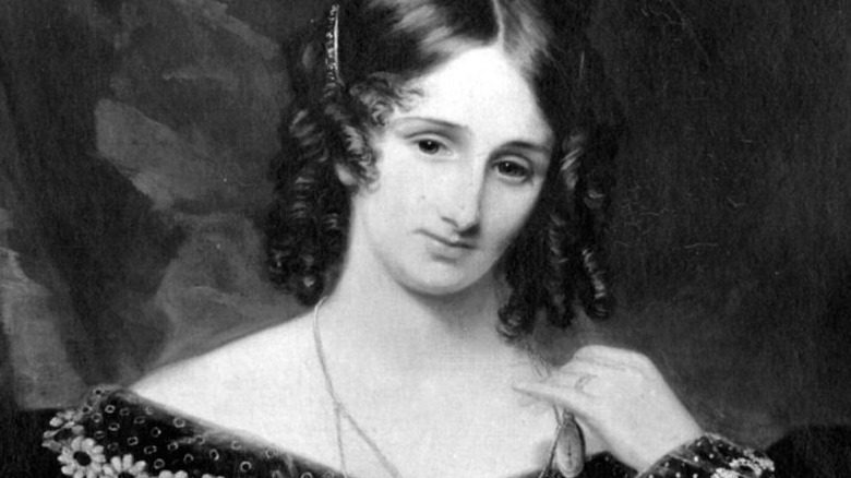 Drawing of Mary Shelley