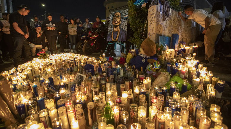 candlelight vigil for Nipsey Hussle