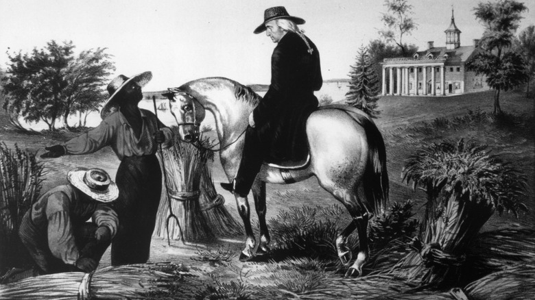 George Washington confers enslaved workers