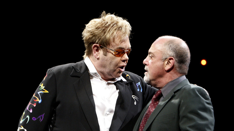 Elton John and Billy Joel on stage