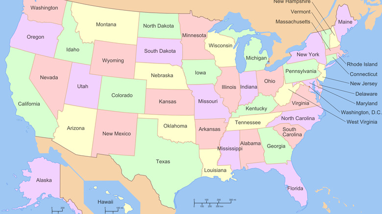 Map of the uSA